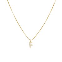 Collana Dilvdò Donna Letters in Argento Zircone CLDOF